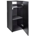 HelloReef 15 Gallon Aquarium Stand – Modern Design, Sturdy Build, Water Resistant Premium Finish, Storage Shelfs Included for Freshwater and Saltwater Tanks (Black)