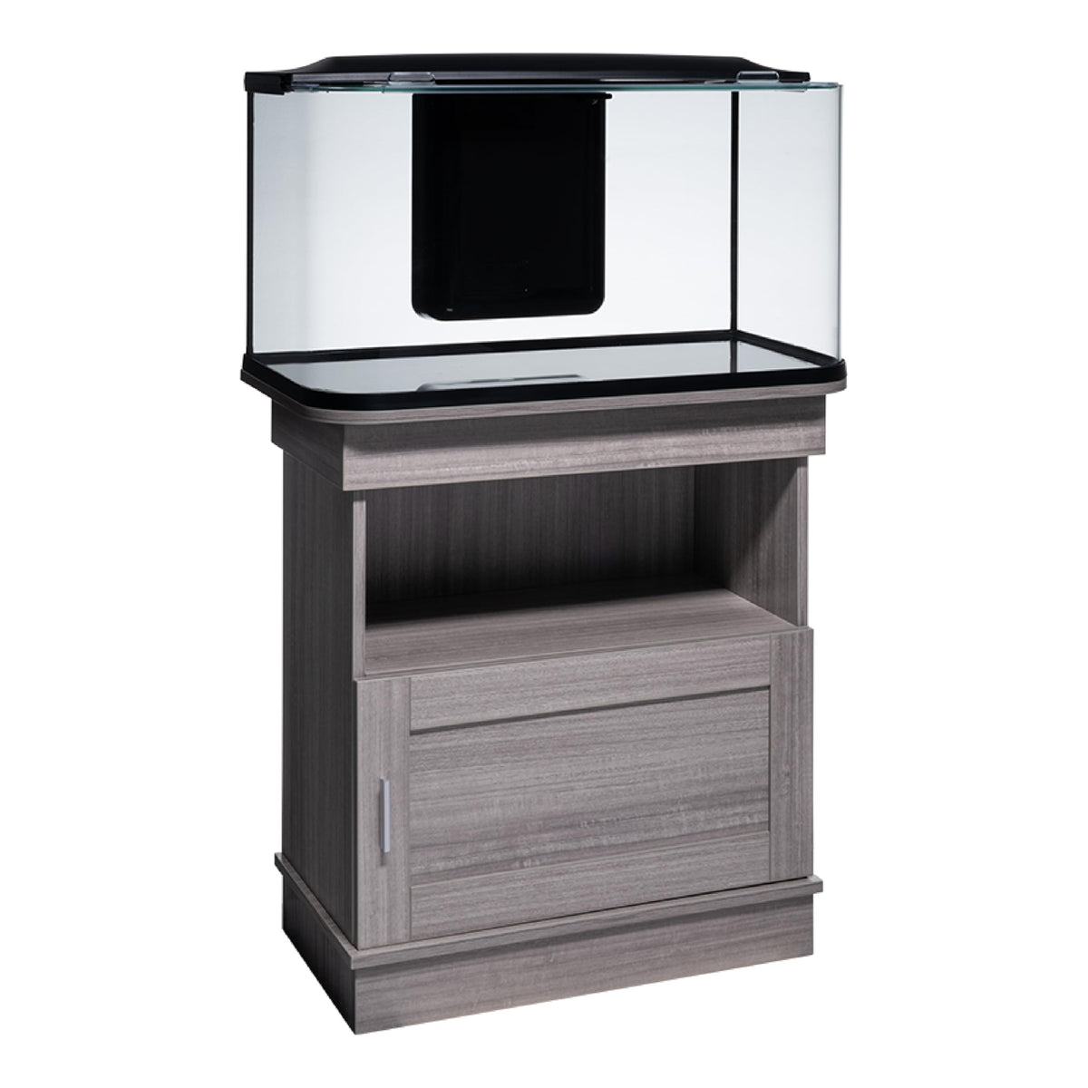 GloFish Aquarium Stand, 20 Gallons, Features Enclosed Storage Area, Display Area, Back Panel Cutout, Modern Farmhouse Look. Fish Tank Sold Separately